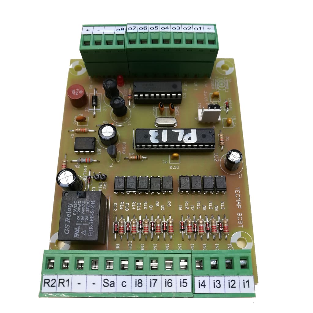 Alarma y temporizador 8 canales placa – Tecmap